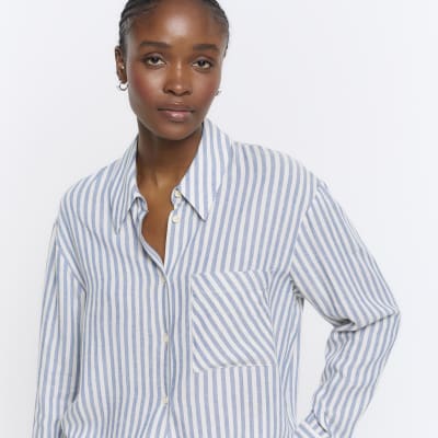 River island striped hot sale shirt