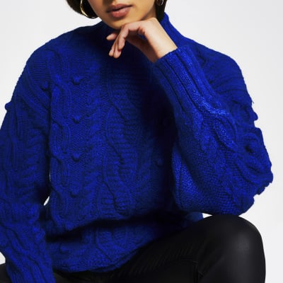 long blue jumper