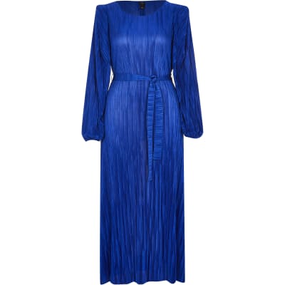 river island velvet plisse midi dress