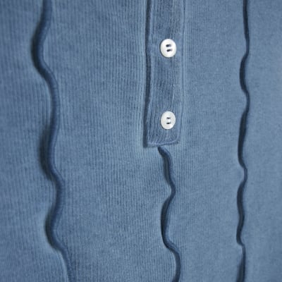 Blue long sleeve top