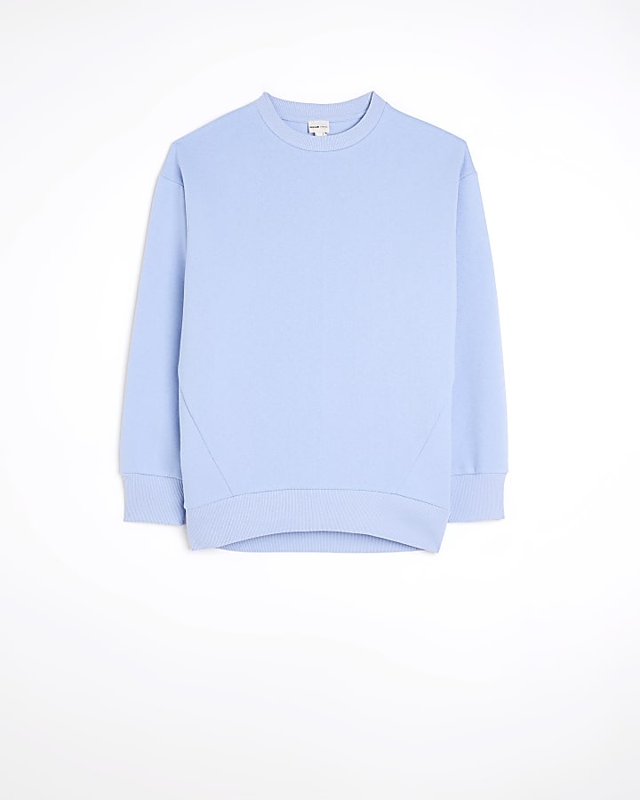 Blue longline sweatshirt