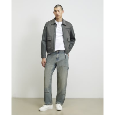 Blue Loose Fit Carpenter Jeans