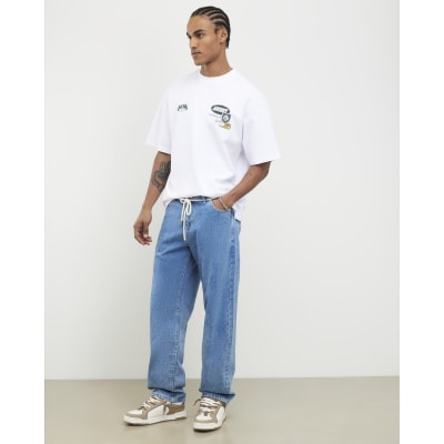 Blue Loose Fit Jeans