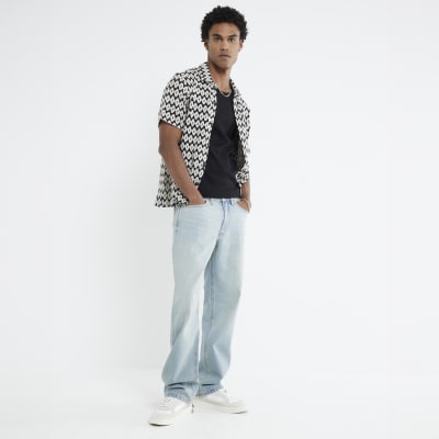 Blue Loose Fit Jeans