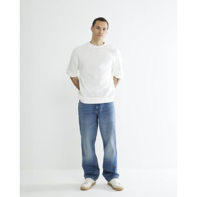 Blue Loose Fit Jeans