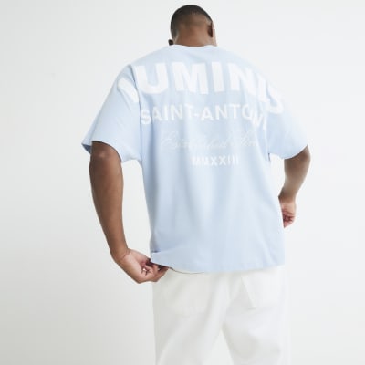 Blue Luminis Wide Text T-Shirt
