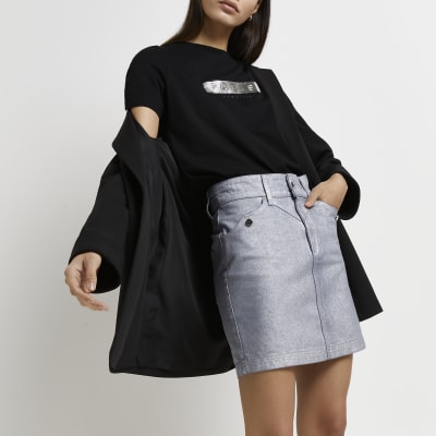 river island denim skirt sale