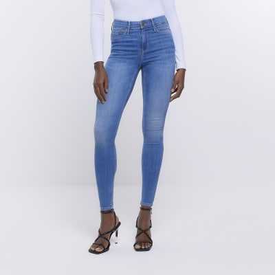Blue Molly High Waisted sculpt skinny jeans