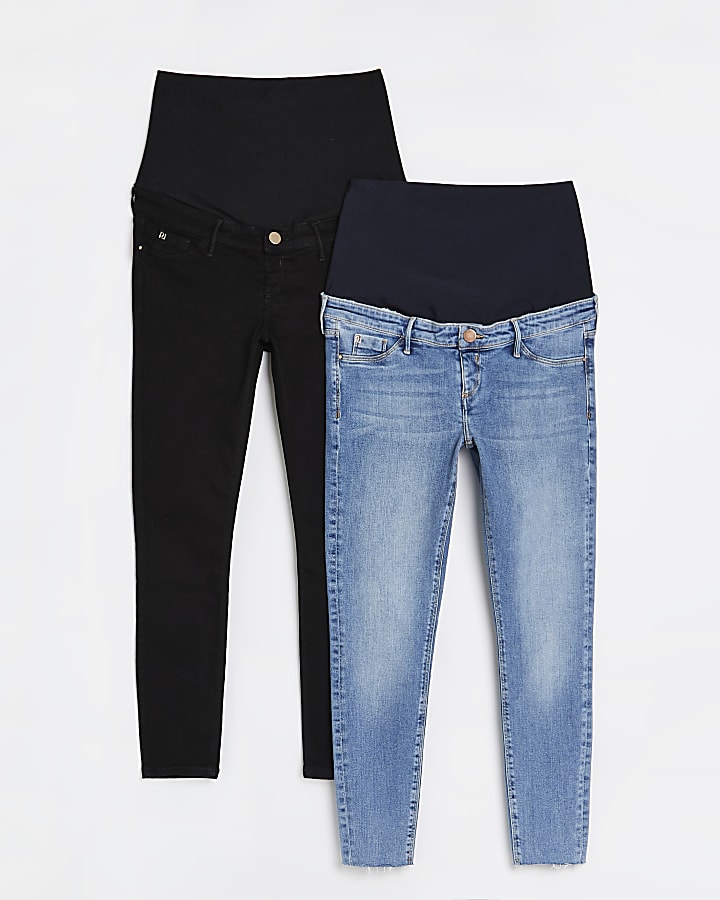 Blue Molly maternity skinny jeans multipack
