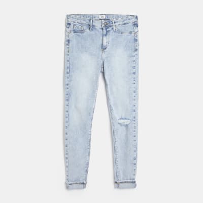 Blue Molly mid rise bum sculpt jeans