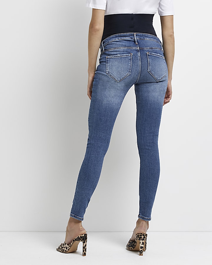 Blue Molly mid rise maternity skinny jeans