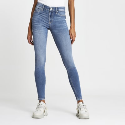 river island grey skinny jeans