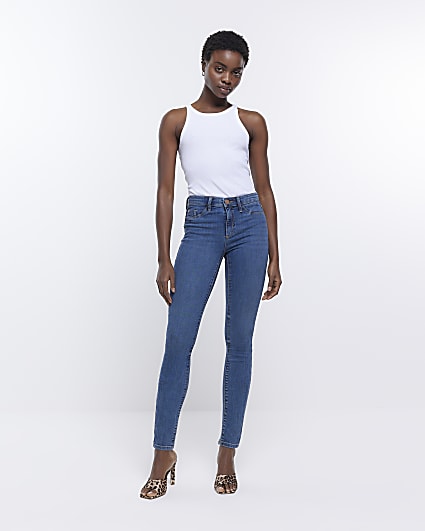 Womens Clothing Jeans Skinny jeans LAgence Denim Margot High-rise Skinny Jeans in Blue 