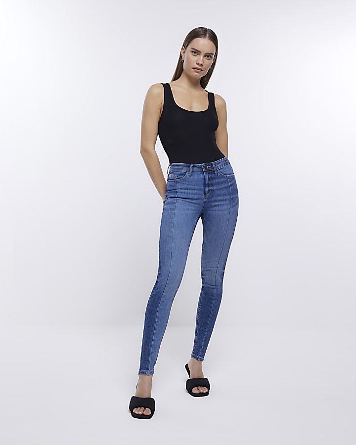 Blue Molly mid rise skinny jeans