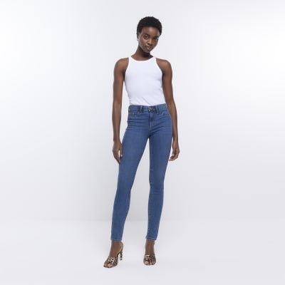 Blue Molly mid rise skinny jeans River Island