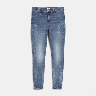 Blue molly mid rise skinny jeans