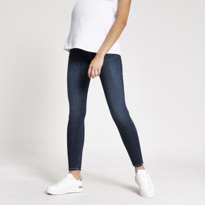 Blue Molly underbump maternity jeggings