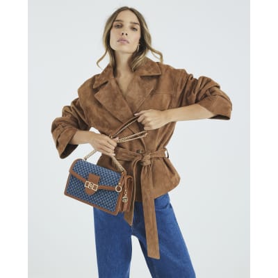 Blue Monogram Denim Shoulder Bag
