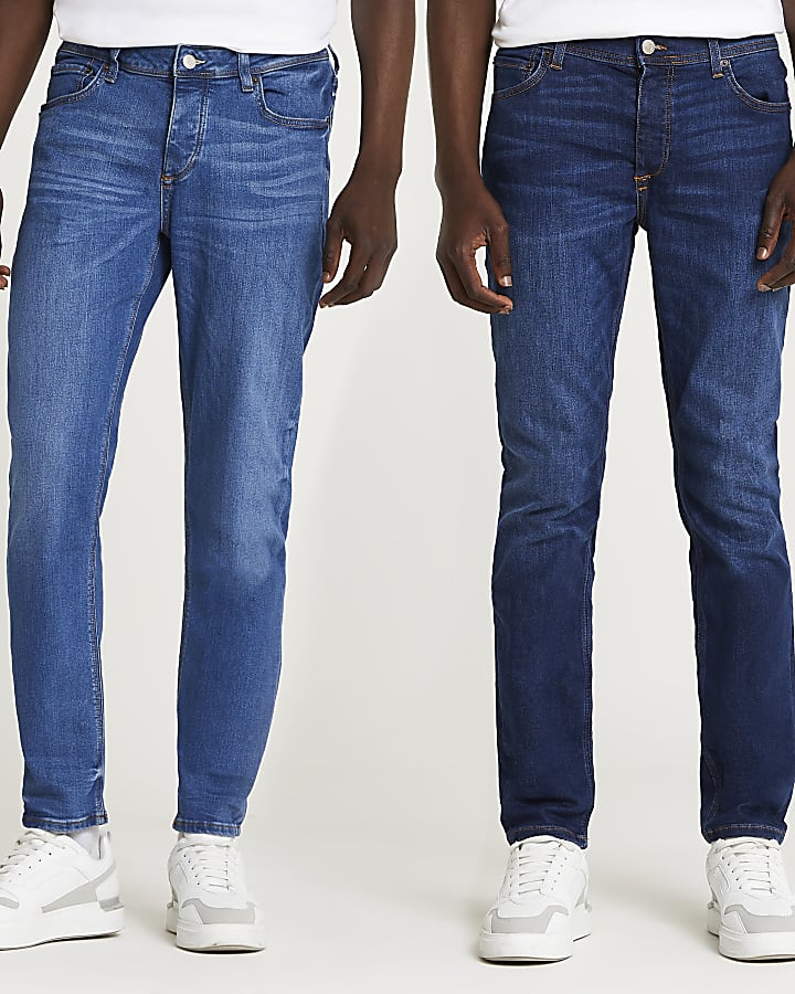 Blue multipack slim jeans