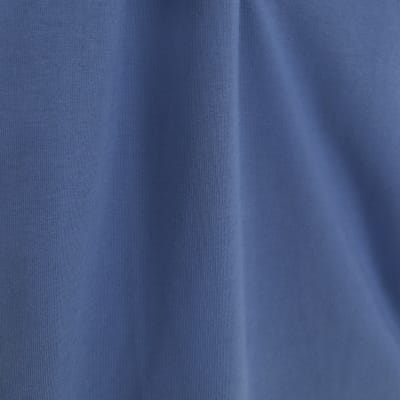 Blue muscle fit t-shirt