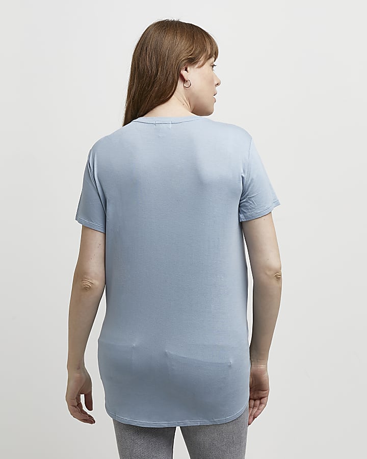 Blue nursing maternity t-shirt multipack