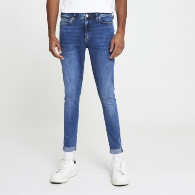 Blue Ollie turn up jeans River Island