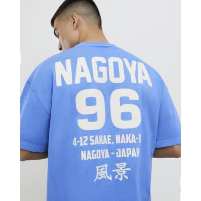 Blue Oversized Fit Nagoya 96 T-Shirt
