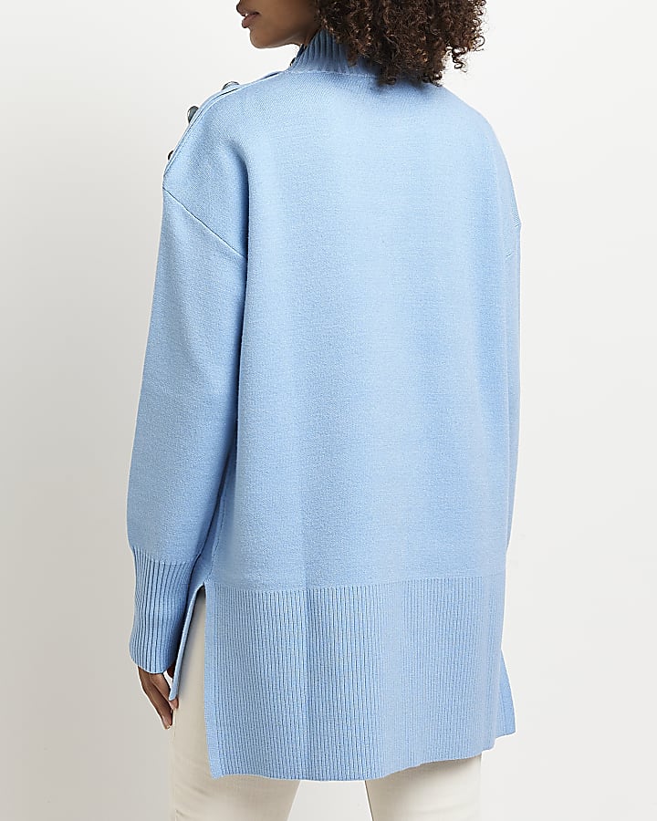 Blue oversized jumper