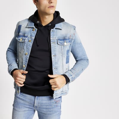 mens denim jacket river island