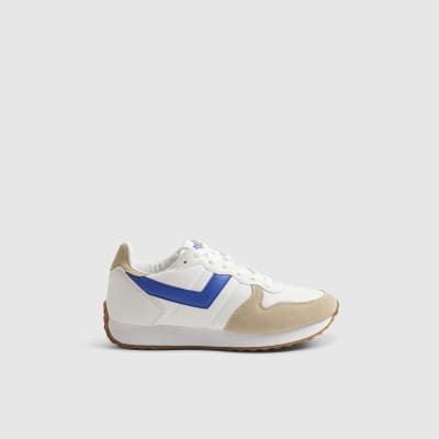 Blue Pony Leather Panel Runner Trainers