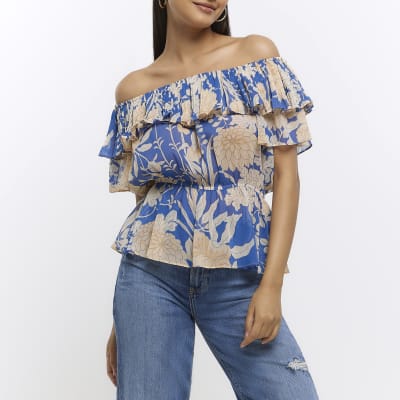 Blue print bardot top