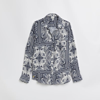 river island printed shirt