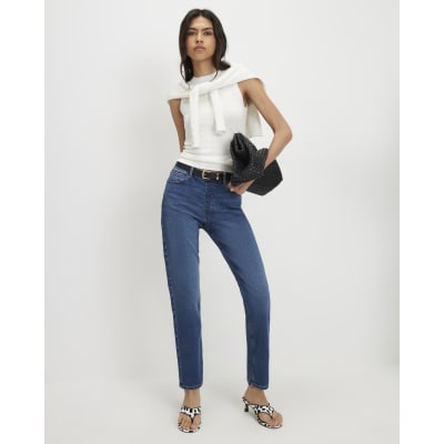 Blue Pull-On Elasticated Sculpt Slim Jeans