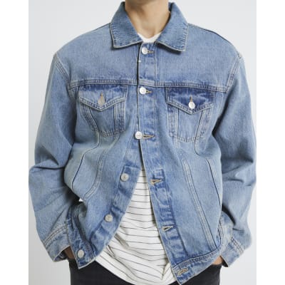 Blue Regular Fit Denim Jacket