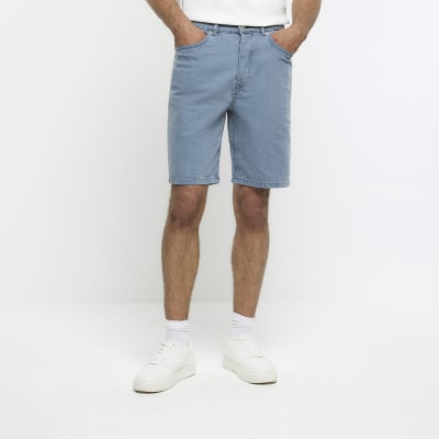 light blue denim shorts mens