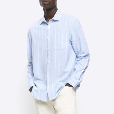 river island mens striped shirt