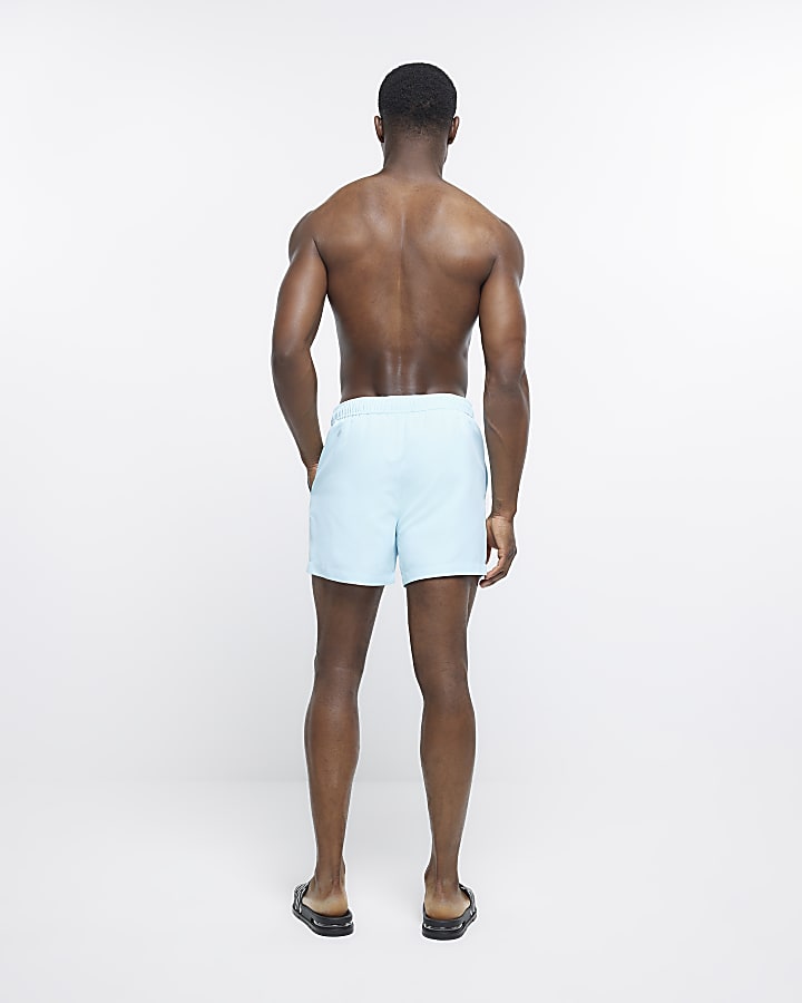 Blue regular fit swim shorts