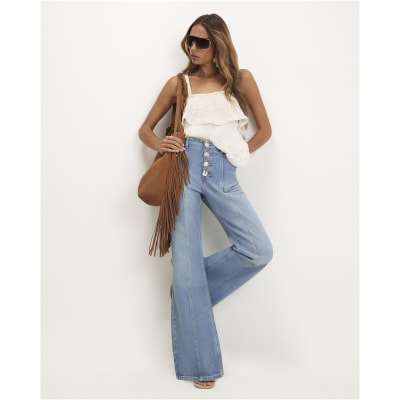 Relaxed Fit Flared Jeans