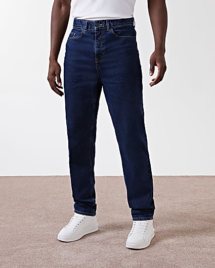 Blue relaxed fit jeans