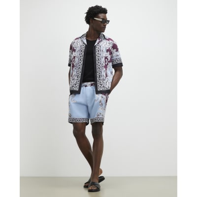 Blue Renaissance Pull On Shorts