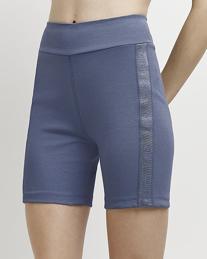 Blue RI branded cycling shorts