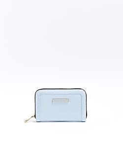 Blue RI embossed purse