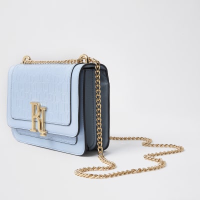 river island blue bag