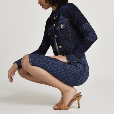 blue cycling short set