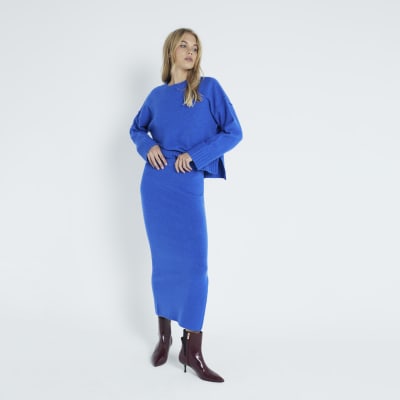 River island blue jumper sales