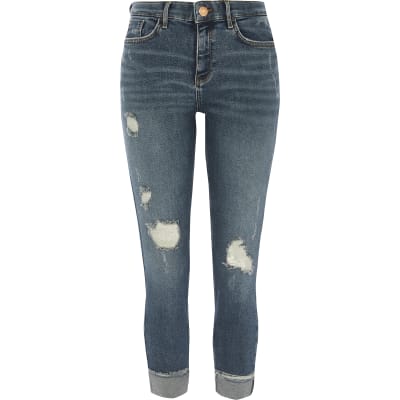 river island ripped jeans womens