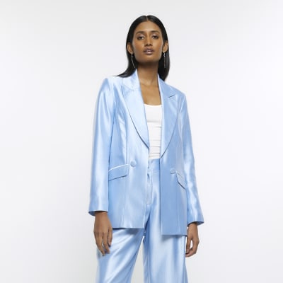 River island clearance blue blazer