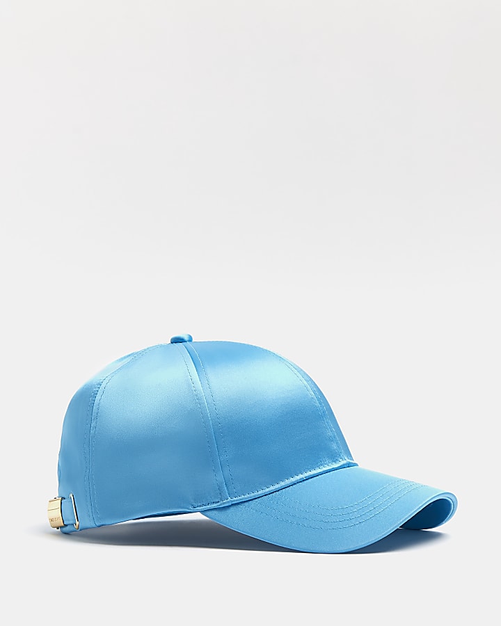 Blue satin cap