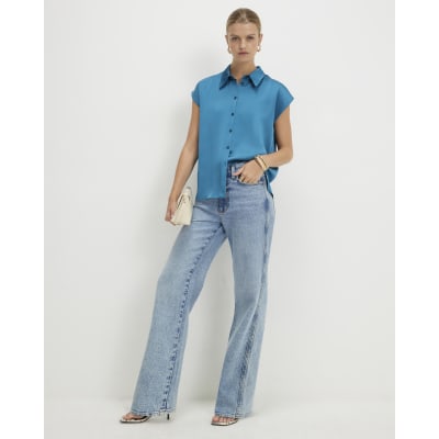 Satin Short Sleeve Shirt