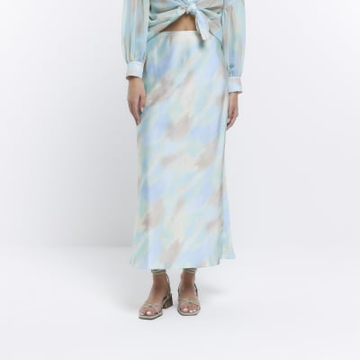 Watercolour on sale maxi skirt